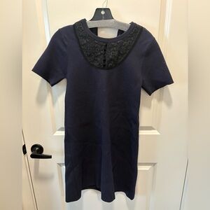 Zara Knit Navy Mini Dress